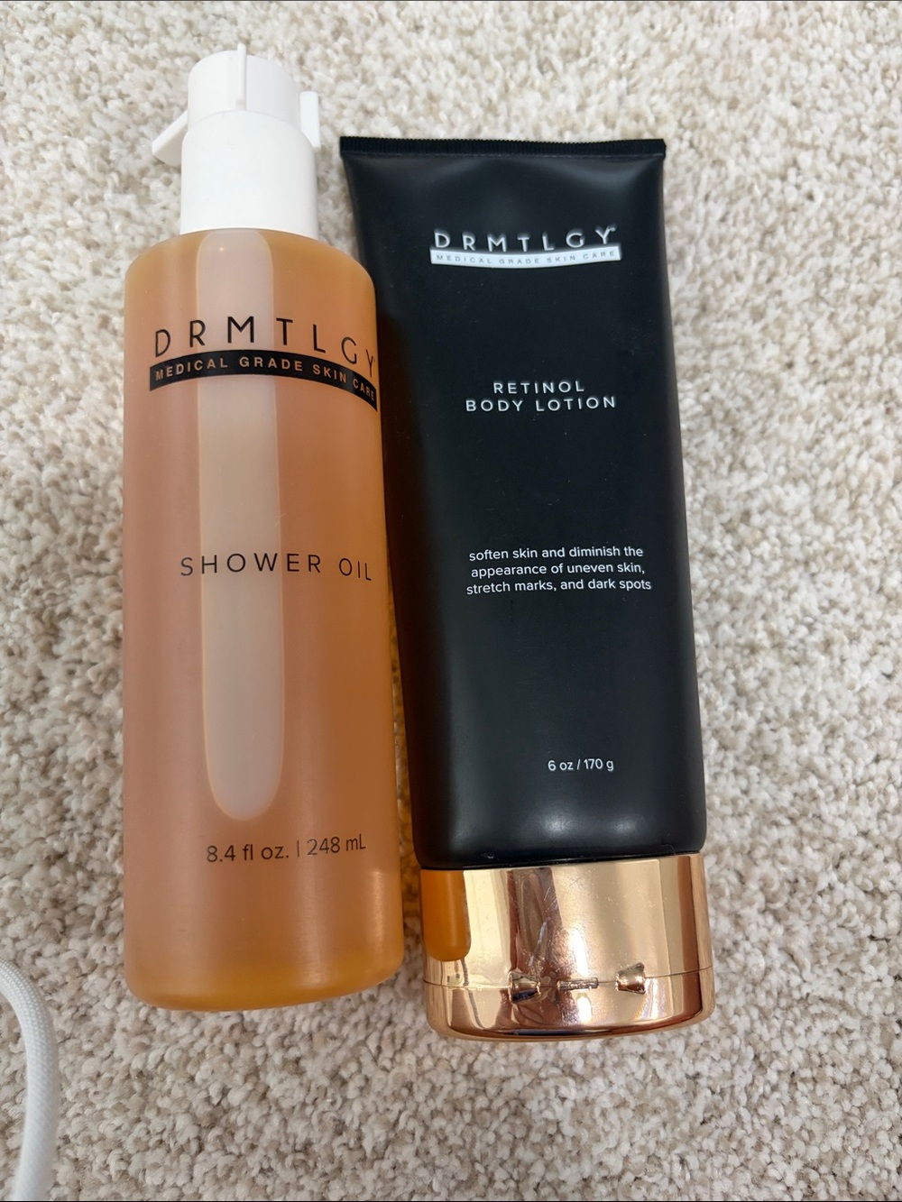 Drmtlgy Retinol Body Lotion and Shower Oil